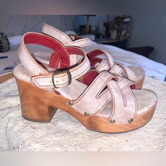 Bed Stu Paulina Platform Leather Clogs Sandals Nectar Lux Women’s 7 - Picture 11 of 11